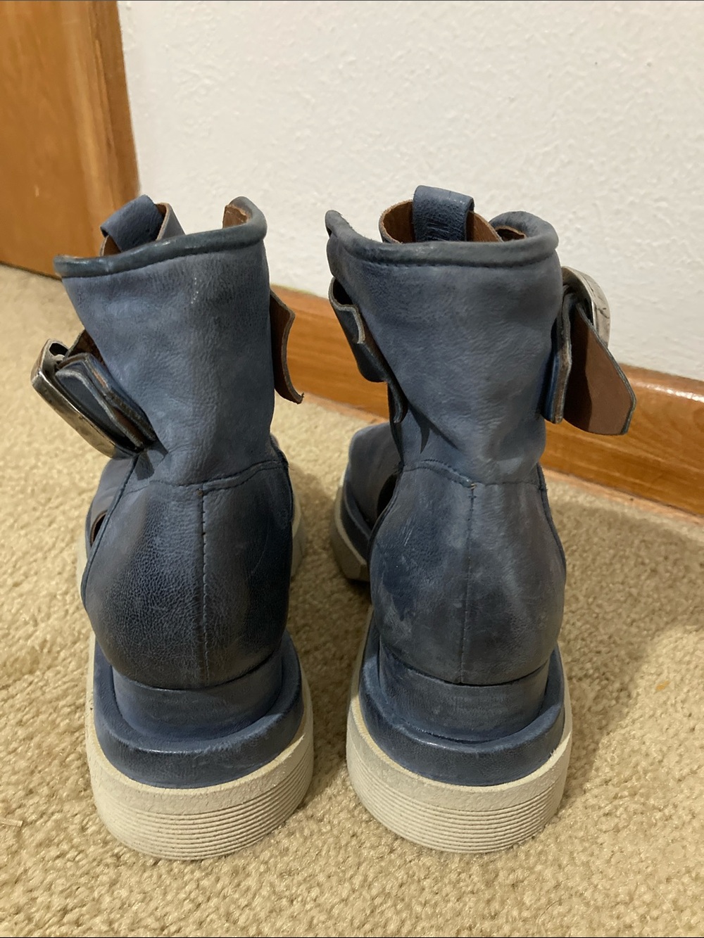 A.S.98 River Blue Callum Boot Sandal Size 6-6.5 - Picture 4 of 5